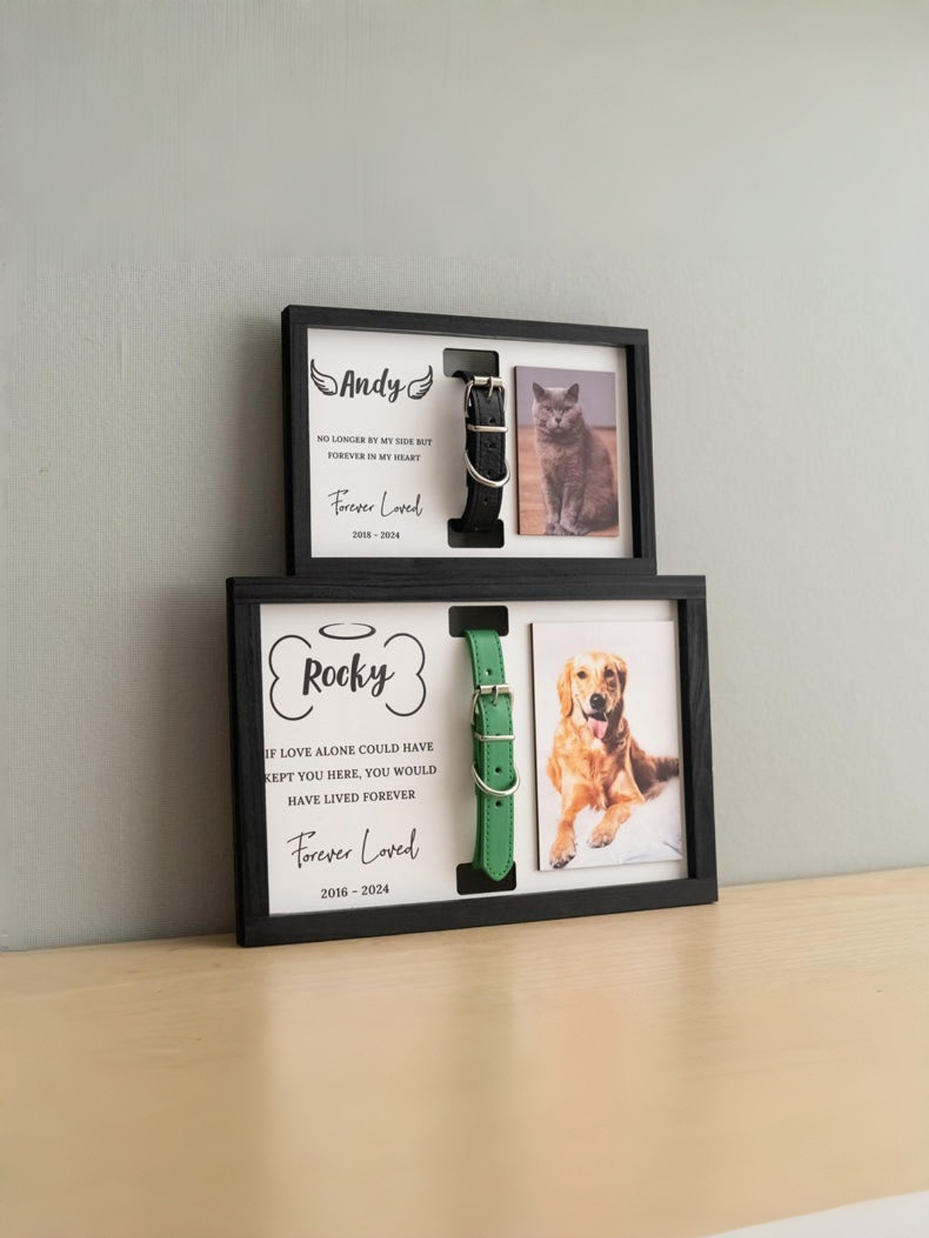 Personalized Wooden Pet Memorial Photo Frame